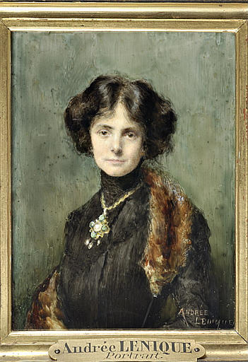 Portrait d'une jeune femme en noir_0