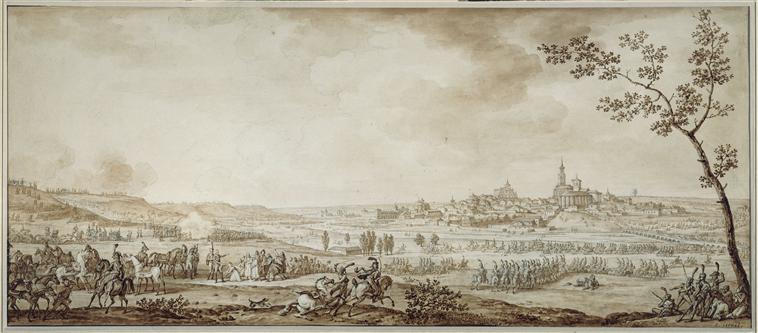 La bataille de Rioseco ; Bataille Rio-Sego en Castille remportée par le maréchal Bessières le 14 juillet 1808 (autre titre), Carle Vernet, 4e quart 18e siècle, 1ère moitié 19e siècle