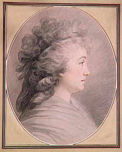 Le portrait de profil de Madame Vallayer Coster ; Autoportrait (autre titre)_0