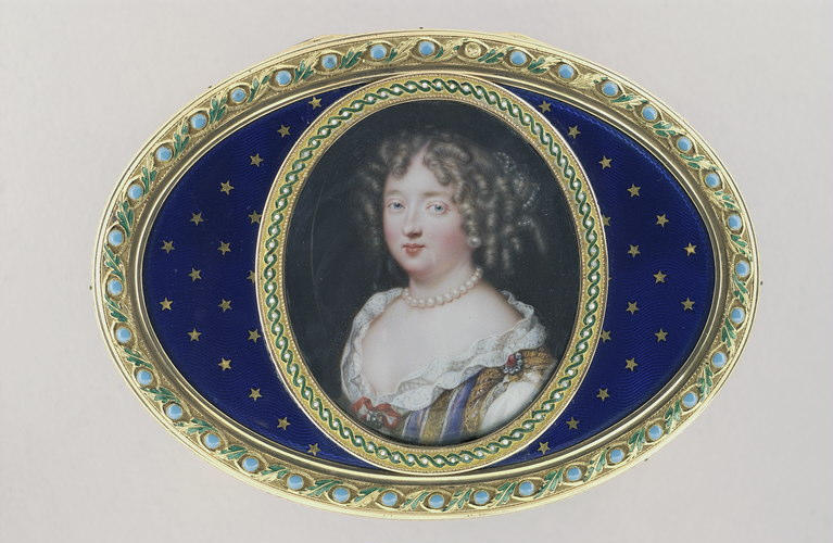 Portrait de femme, époque Louis XIV_0