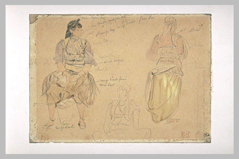 Trois études de femmes arabes_0