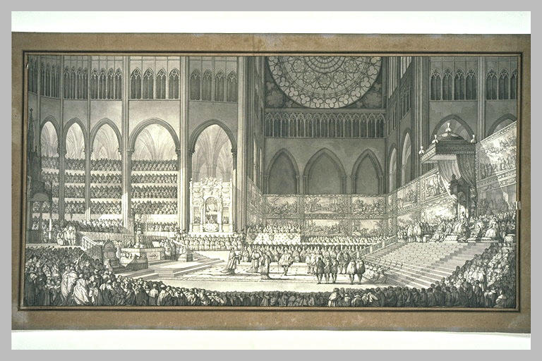 Etude pour le couronnement de Marie de Médicis à Saint-Denis le 13 mai 1610_0