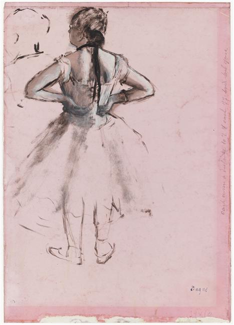 Danseuse, vue de dos, les mains sur les hanches_0