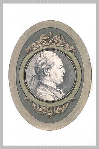 Portrait de Pajou, de profil vers la droite_1