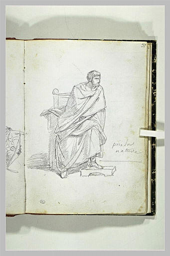 Homme assis dans un fauteuil_0