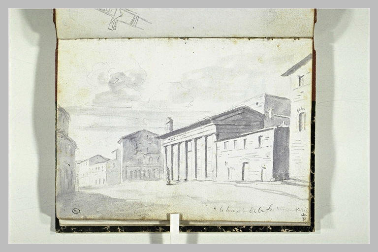 Vue d'un temple de la Fortune virile à Rome_0