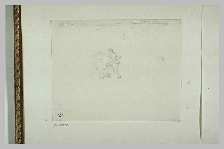 Etude d'une peinture en grisaille de la salle VIII du musée Charles X_0