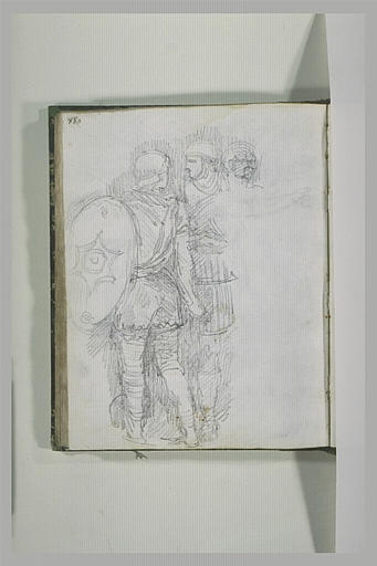 Soldats romains, étude d'après un bas-relief antique_0