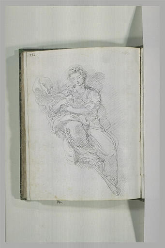 Femme drapée, assise_0