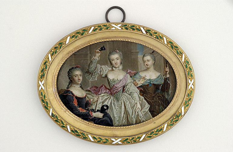 Portrait de mesdames, filles de Louis XV, en costumes travestis_0