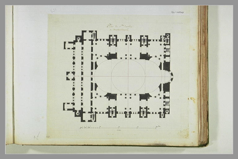 Plan de Sainte Sophie à Constantinople_0