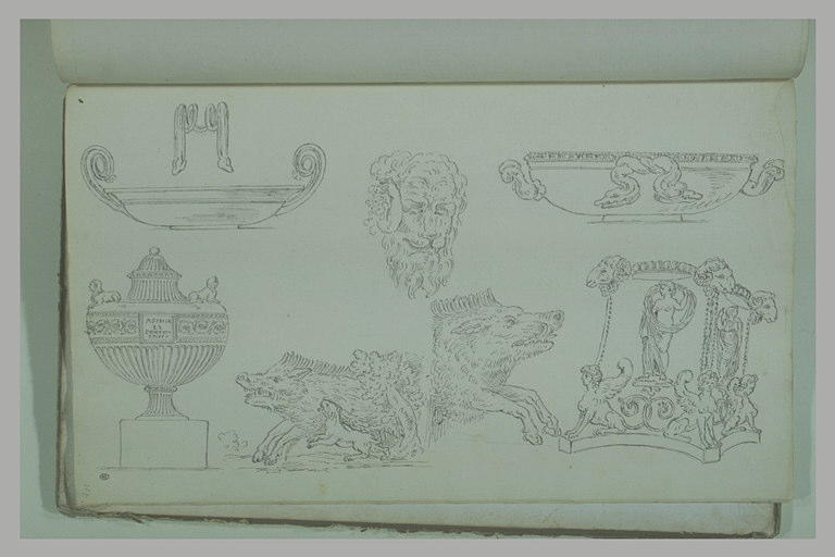 Etudes de motifs animaliers et antiques_0