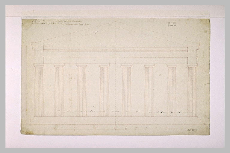 Relevé de la façade du Parthénon_0