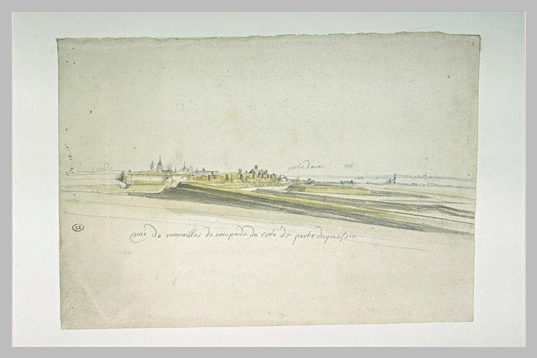 Douai, vue des remparts du côté de la porte d'Ecquefeins_0