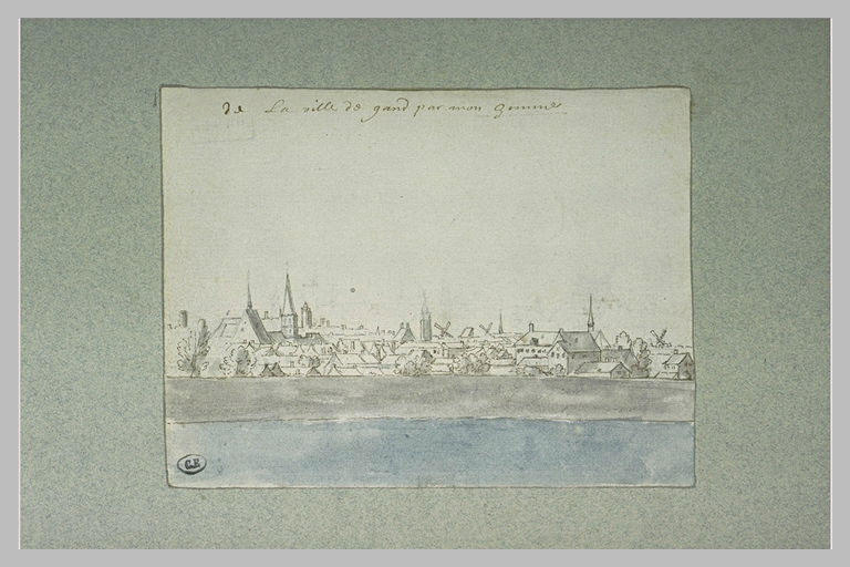 Vue d'une partie de la ville de Gand_0