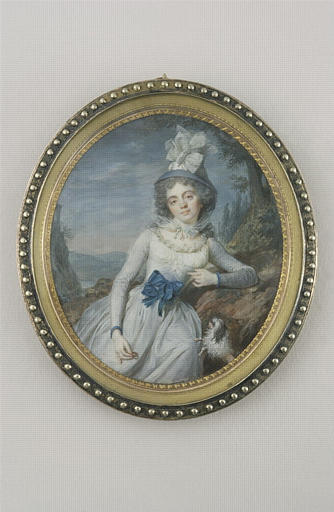 Jeune femme tenant un anneau_0