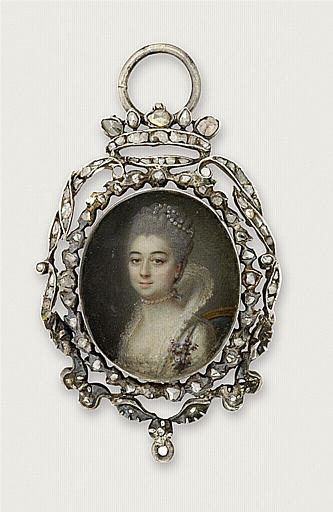 Jeune femme avec un bouquet de réséda_0