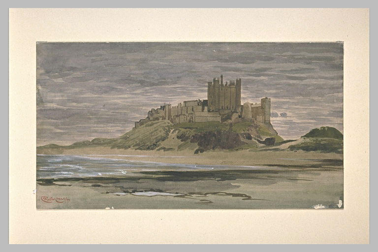 Bamborough Castle, view of Seashore_0