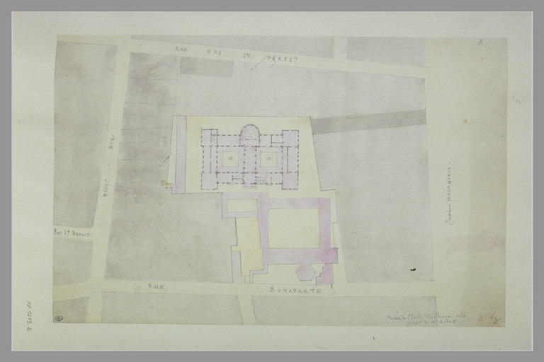 Projet pour le Palais de l'Ecole des Beaux-Arts (plan)_0