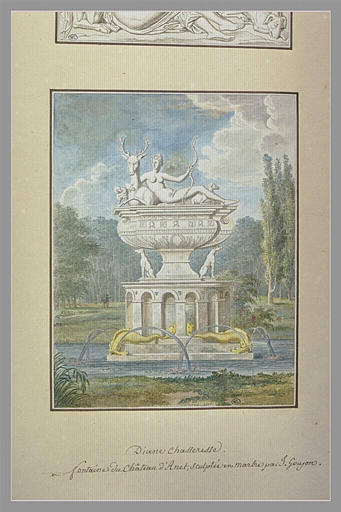 Fontaine du château d'Anet, de Jean Goujon, représentant Diane Chasseresse_0