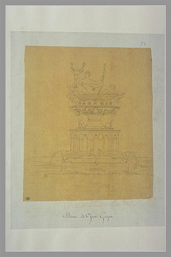 Fontaine du château d'Anet, de Jean Goujon, représentant Diane Chasseresse_0