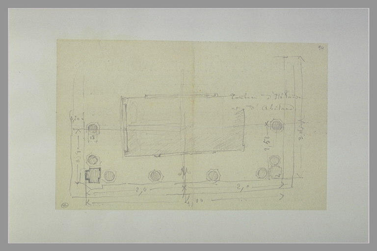 Plan du tombeau d'Héloïse et d'Abélard_0