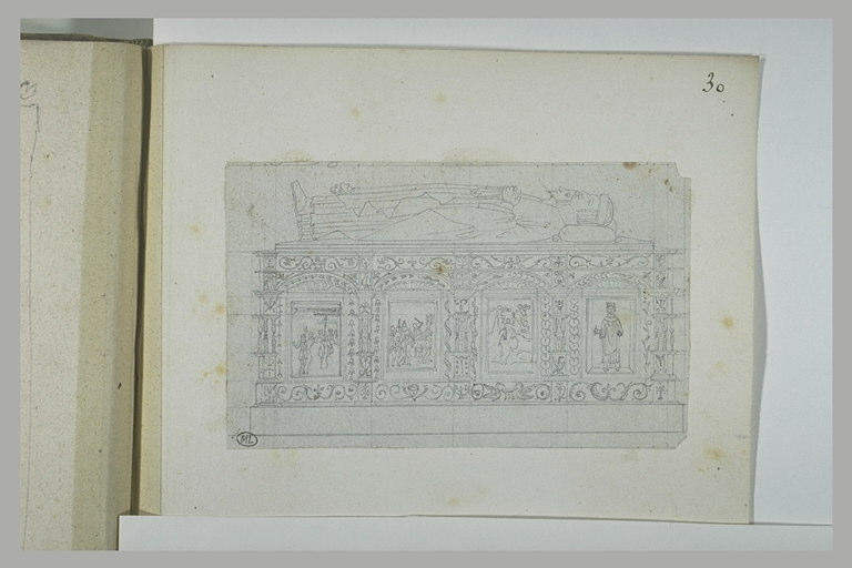 Tombeau gothique décoré d'un chemin de croix_0