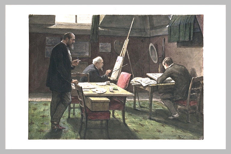 L'atelier du peintre AdolpheYvon_0