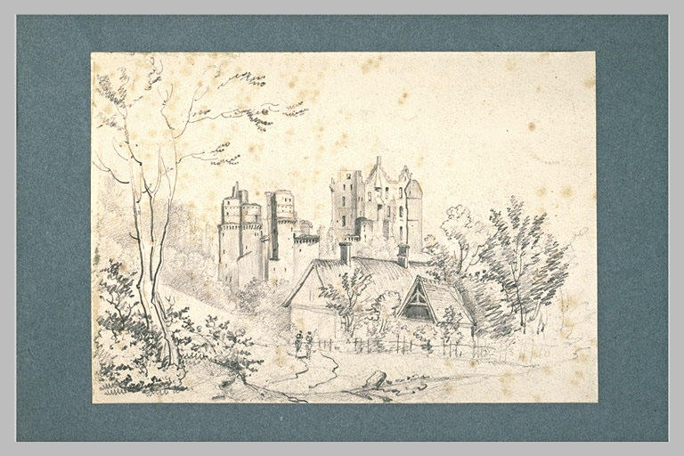 Ruines d'un château-fort médiéval_0