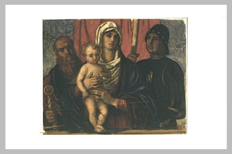 La Vierge et l'Enfant entre saint Paul et saint Georges_0