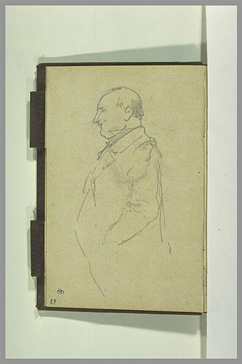 Etude d'un homme vu à mi-corps et de profil_0