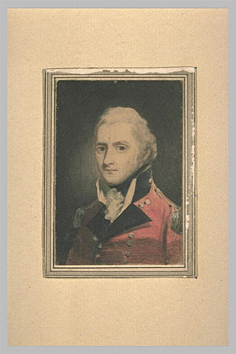Buste d'un officier anglais, en uniforme rouge_0