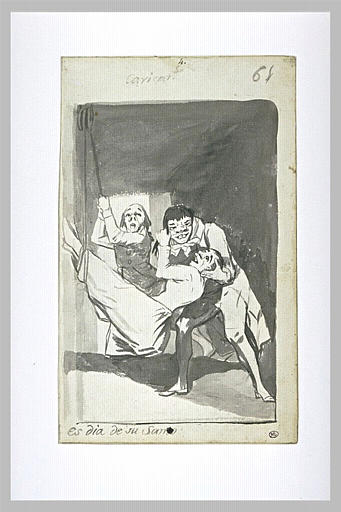 Caricat. S./ Es dia de su Santo (Caricatures / C'est le jour de sa fête)_0