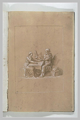 Fragment gauche d'Esther et Assuérus_0