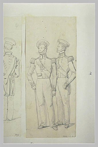 Etude de deux musiciens de la garde écossaise_0