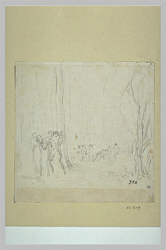 La famille du petit Poucet dans un bois_0