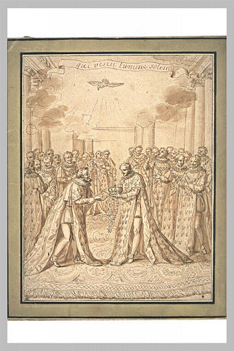 Henri IV converti, recevant les insignes de l'Ordre du Saint-Esprit_0