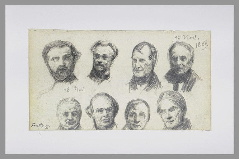 Etudes de têtes d'homme_0