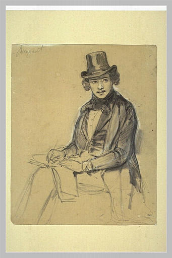 Portrait d'Eugène François de Block-Looz, dessinant_0