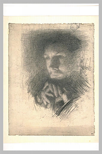 Visage et main d'un homme : étude pour le Concert Colonne_0