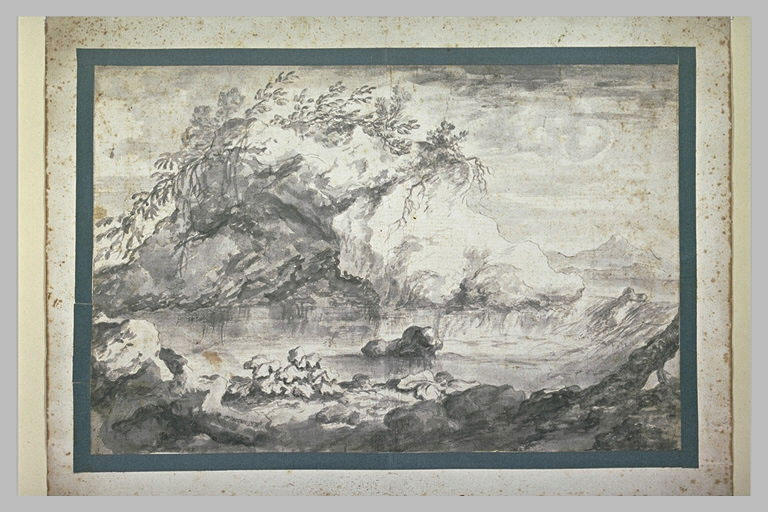 Bords d'une rivière ombragée_0