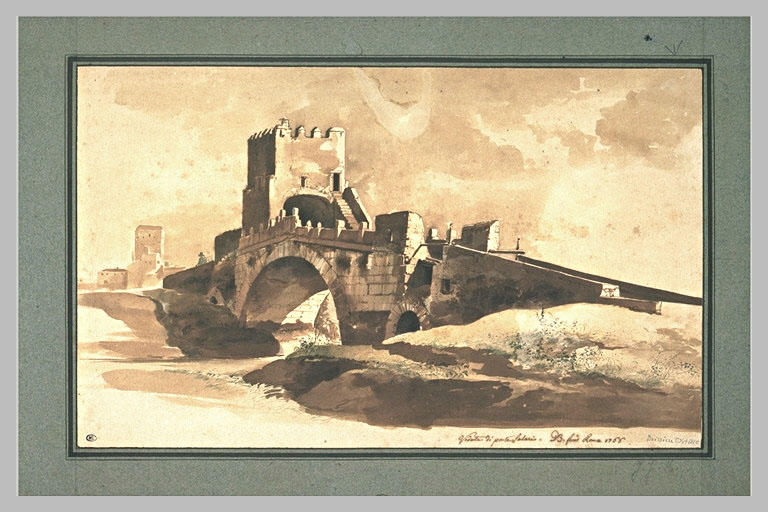 Vue du pont Salario, près de Rome_0