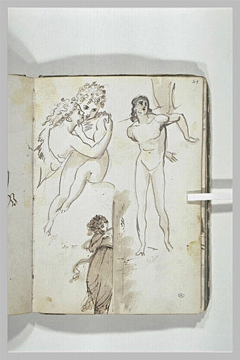 Etudes de figures d'enfants et d'un saint Sébastien_0