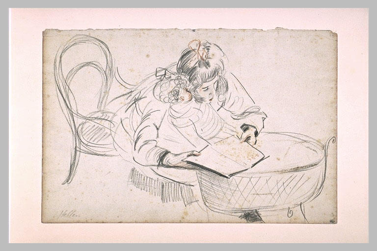 La leçon : petite fille lisant l'alphabet_0