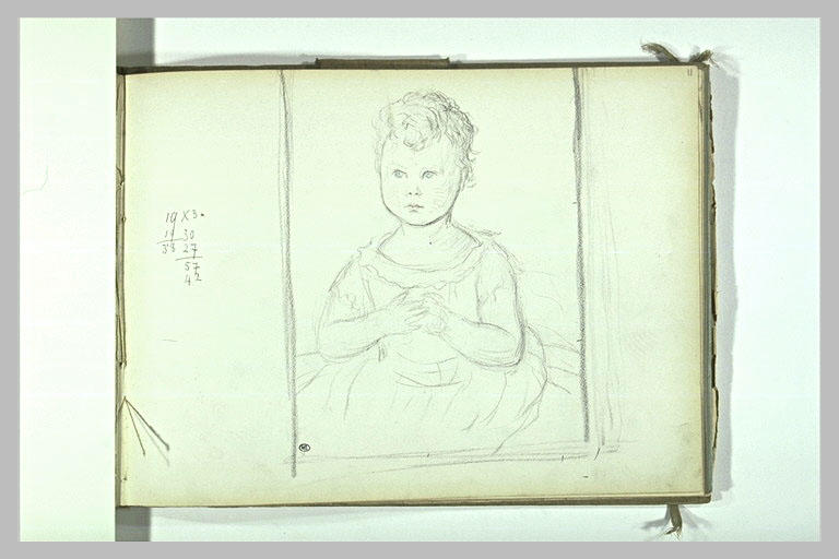 Portrait d'enfant vu à mi-corps, de face_0