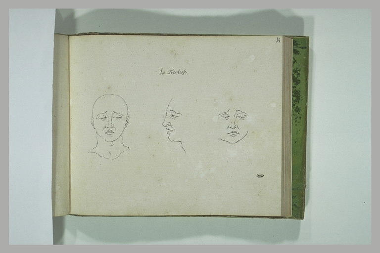 Trois études de tête : la Tristesse_0