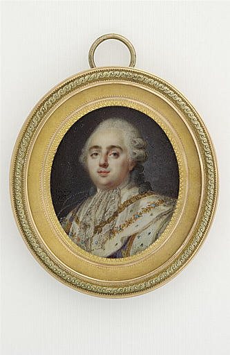 Portrait de Louis XVI portant un manteau d'hermine et la Toison d'or_0