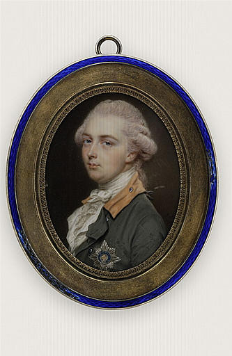 Jeune gentilhomme, en habit gris-vert avec la plaque de la Jarretière_0