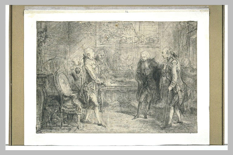 Le comte d'Estaing présenté à Louis XVI par Monsieur de Sartine_0