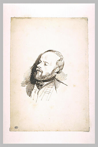 Portrait d'homme, en buste, tourné vers la gauche_0